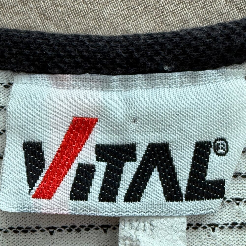 Vintage Vital White &‎ Navy Blue Sleeveless Tennis Dress Size Medium - Picture 7 of 8